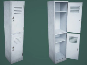 Armadietto della palestra della scuola a met&agrave; Modello 3D