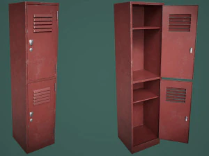 Armadietto della palestra della scuola a met&agrave; Modello 3D