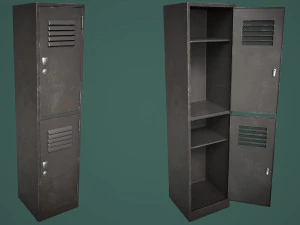 Armadietto della palestra della scuola a met&agrave; Modello 3D