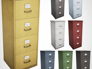 File Cabinet Model 3D