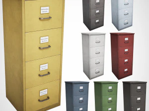 Schedario Modello 3D