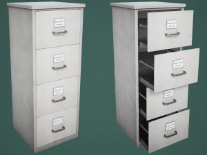 Schedario Modello 3D