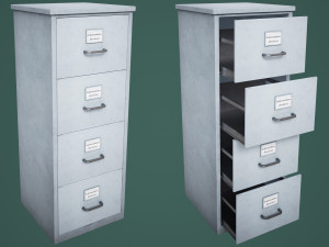 File Cabinet Model 3D