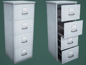 Schedario Modello 3D