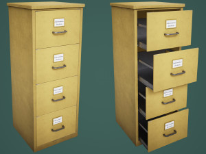 File Cabinet Model 3D