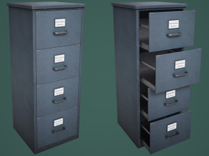 File Cabinet Model 3D