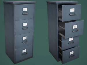 Schedario Modello 3D