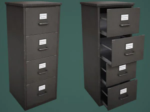 Schedario Modello 3D