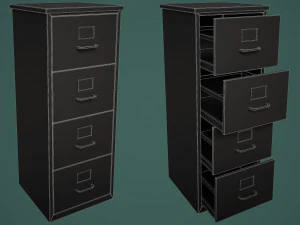 Schedario Modello 3D