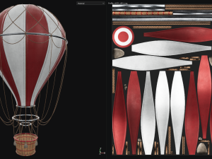 Hot Air Ballon Model 3D