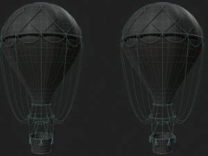 Hot Air Ballon 3D Model