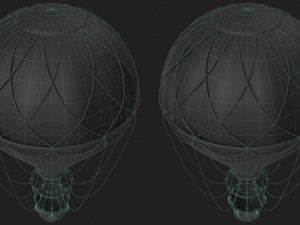 Hot Air Ballon Model 3D