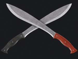 Parque de campismo Rusty Machete Modelo 3D