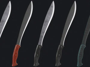 Parque de campismo Rusty Machete Modelo 3D