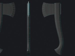 Camping Axe Modello 3D