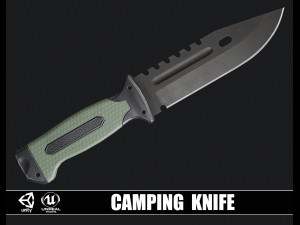 Camping Knife 3D Model