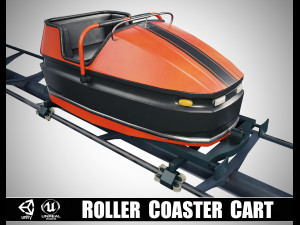 Roller Coaster Cart Model 3D