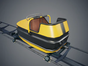 Carrello delle montagne russe Modello 3D