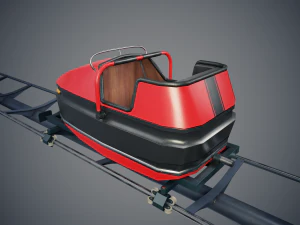 Carrello delle montagne russe Modello 3D