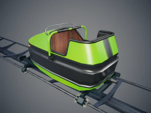 Carrello delle montagne russe Modello 3D