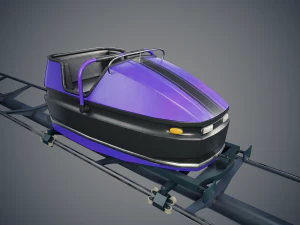 Carrello delle montagne russe Modello 3D