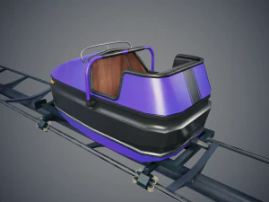 Carrello delle montagne russe Modello 3D