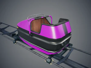 Carrello delle montagne russe Modello 3D