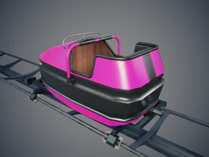 Carrello delle montagne russe Modello 3D