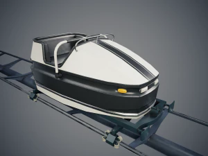 Carrello delle montagne russe Modello 3D