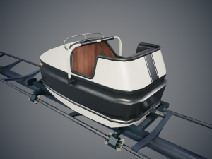 Roller Coaster Cart 3D Model