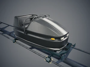 Carrello delle montagne russe Modello 3D