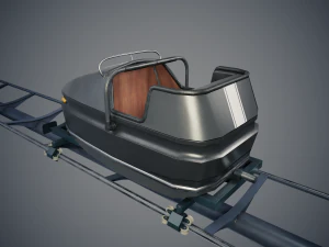 Carrello delle montagne russe Modello 3D