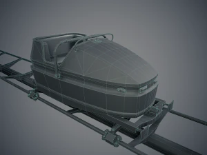 Carrello delle montagne russe Modello 3D