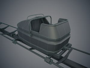 Roller Coaster Cart 3D Model