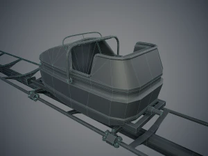 Carrello delle montagne russe Modello 3D