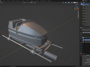 Carrello delle montagne russe Modello 3D