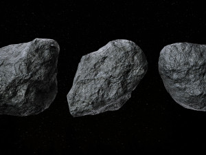 Set of 22 Asteroids 3D 모델