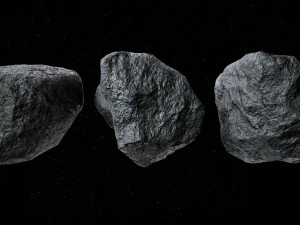 Set of 22 Asteroids 3D Model