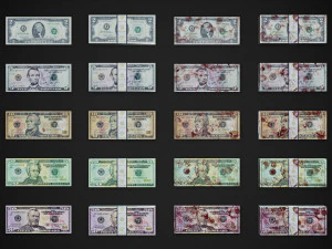 Cartamoneta americana Modello 3D