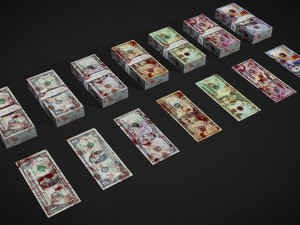 American Paper Money 3D मॉडल