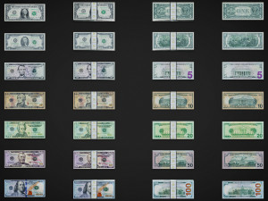 American Paper Money 3D मॉडल