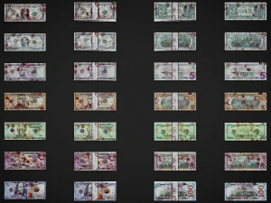 Cartamoneta americana Modello 3D