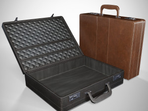 Office Leather Briefcase 3Dモデル