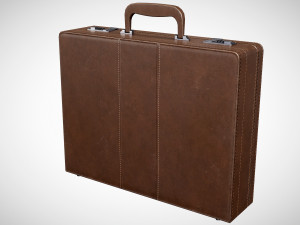 Office Leather Briefcase 3Dモデル