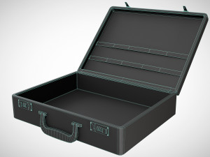 Office Leather Briefcase 3Dモデル