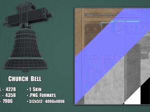 Church Bell 3D 模型