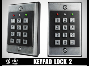 Keypad Lock 2 Modello 3D