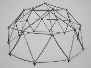 Painted Playground Dome 3D Model