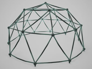 Painted Playground Dome 3D Model