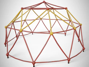 Painted Playground Dome 3D Model